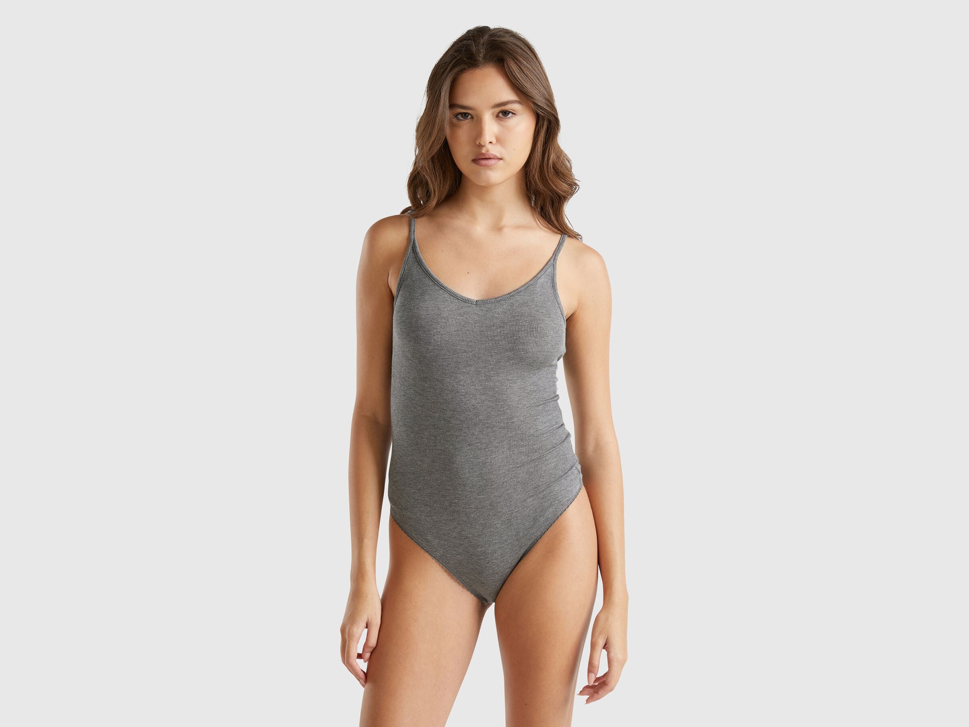 Body Suit in Viscose | Grigio | Donne| https://ib-li.com